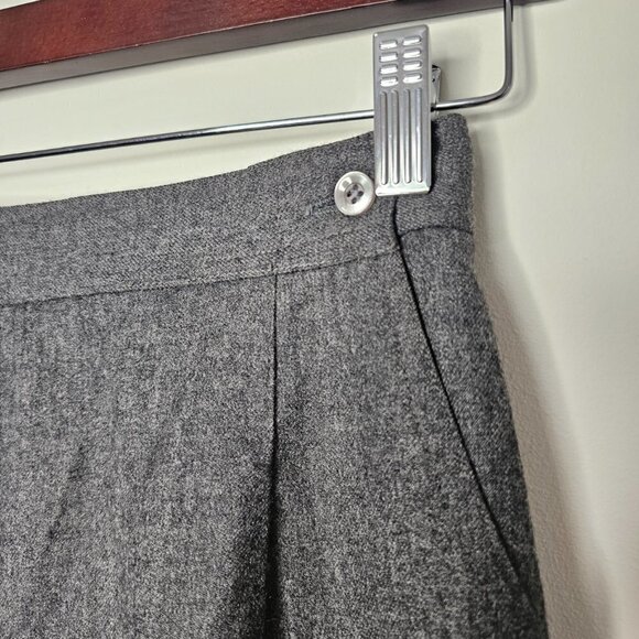 Pino Women's Charcoal Pure Virgin Wool High-rise Dress Pants/Trousers, XS-S - Picture 4 of 17